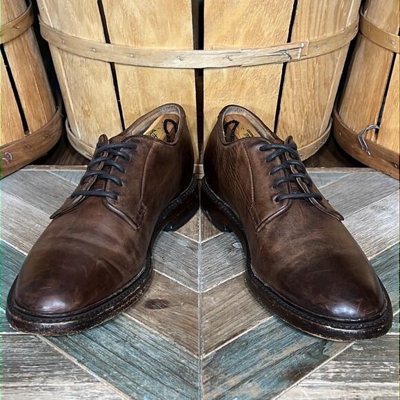 Frye Jones Burnished Brown Leather Lace-Up Derby Oxfords Shoes Mens Size 11 main image 4